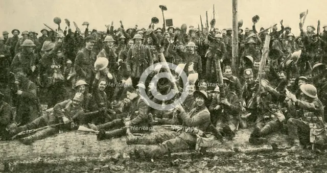 British soldiers after the Battle of St Eloi, Flanders, First World War, 27 March 1916, (c1920). Creator: Unknown.