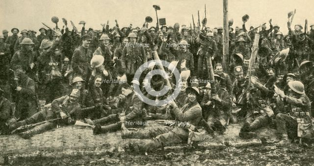 British soldiers after the Battle of St Eloi, Flanders, First World War, 27 March 1916, (c1920). Creator: Unknown.