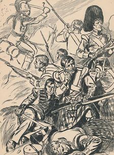 British Soldiers at the Battle of Waterloo c1907