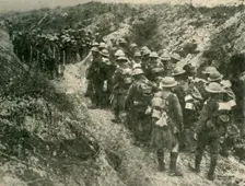 British soldiers at the front, First World War, 1914-1918, (c1920). Creator: Unknown