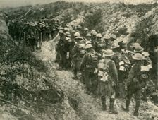 British soldiers at the front, First World War, 1914-1918, (c1920). Creator: Unknown