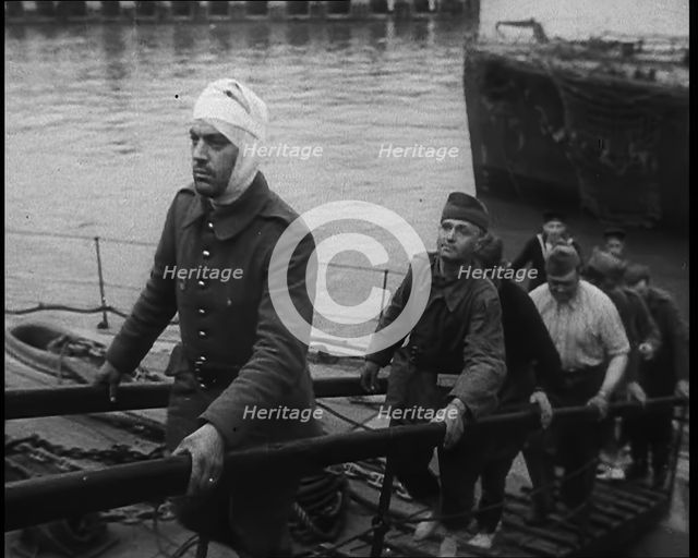 British Soldiers Disembarking at Dover Following the Evacuation of Dunkirk, 1940. Creator: British Pathe Ltd.