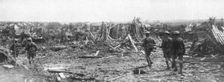 British soldiers exploring the ruins of Albert, Somme, France, 22 August 1918