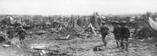 British soldiers exploring the ruins of Albert, Somme, France, 22 August 1918