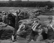 British Soldiers Looking at Planes, 1940. Creator: British Pathe Ltd