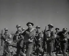 British Soldiers Marching Through Greece, 1941. Creator: British Pathe Ltd