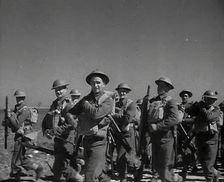 British Soldiers Marching Through Greece, 1941. Creator: British Pathe Ltd