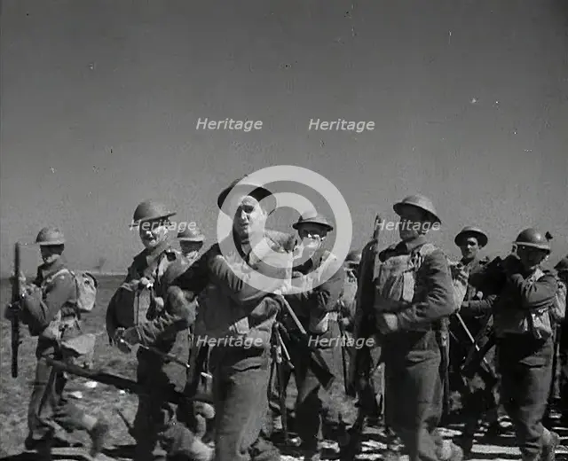 British Soldiers Marching Through Greece, 1941. Creator: British Pathe Ltd.