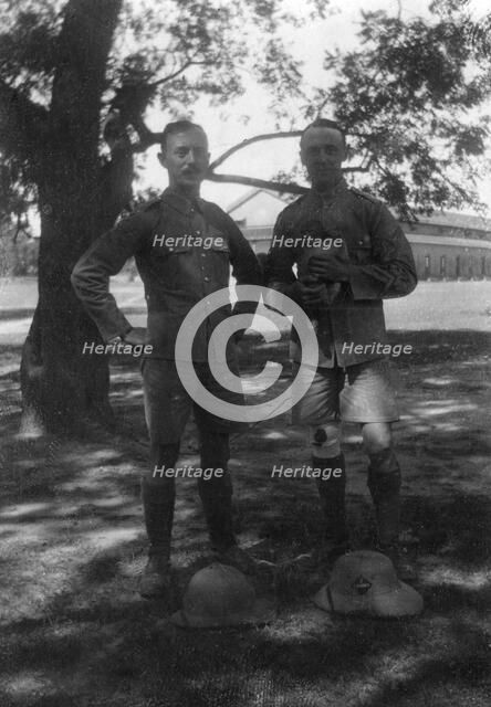 British soldiers, Muttra, India, 1917. Artist: Unknown