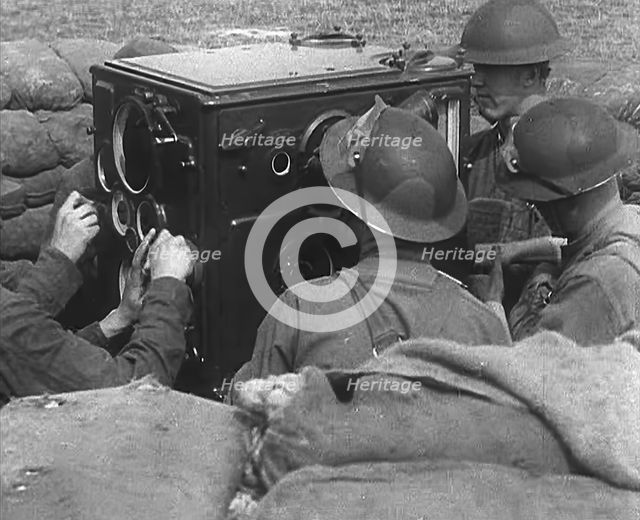 British Soldiers Operating Equipment, 1940. Creator: British Pathe Ltd.