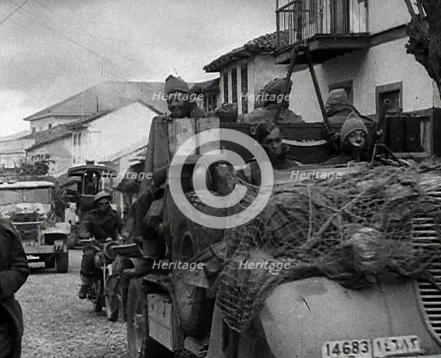 British Soldiers Retreating in Greece, 1941. Creator: British Pathe Ltd.