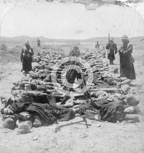 British soldiers sleeping, South Africa, 2nd Boer War, 30 December 1900. Artist: Underwood & Underwood