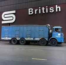 British Steel lorry at a Sheffield foundry, South Yorkshire, 1972. Creator: Michael Walters