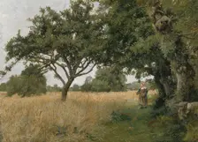 Brittany Landscape, 1877. Creator: Hugh Bolton Jones