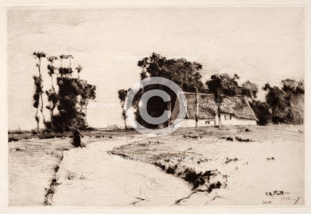 Brittany Trees, 1885-1887. Creator: Charles Adams Platt (American, 1861-1933).