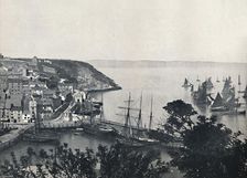 Brixham - The Lower Town, Showing Fishing Fleet 1895