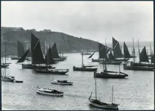Brixham Outer Harbour, Brixham, Torbay, Devon, 1925-1935. Creator: J Dixon Scott