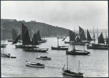 Brixham Outer Harbour, Brixham, Torbay, Devon, 1925-1935. Creator: J Dixon Scott