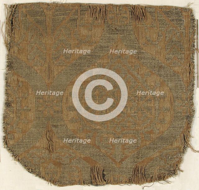 Brocatelle Textile, German, 12th-13th century. Creator: Unknown.