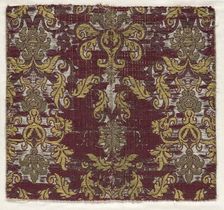 Brocatille Textile Fragment, 16th century. Creator: Unknown