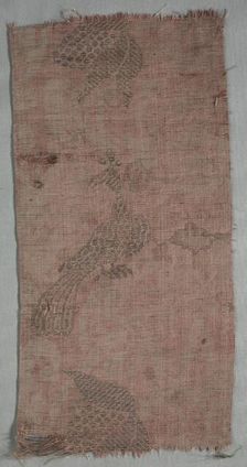 Brocade Textile, 1600s. Creator: Unknown