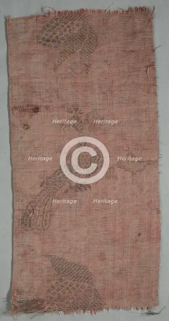Brocade Textile, 1600s. Creator: Unknown.