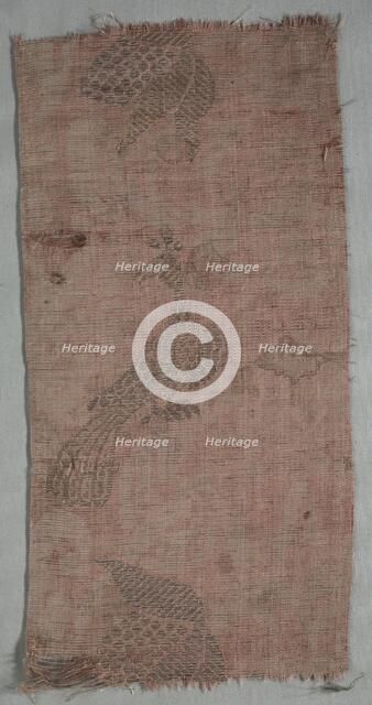 Brocade Textile, 1600s. Creator: Unknown.