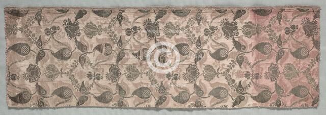 Brocade Textile, 1600s. Creator: Unknown.