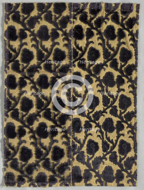 Brocade Textile, 1600s. Creator: Unknown.
