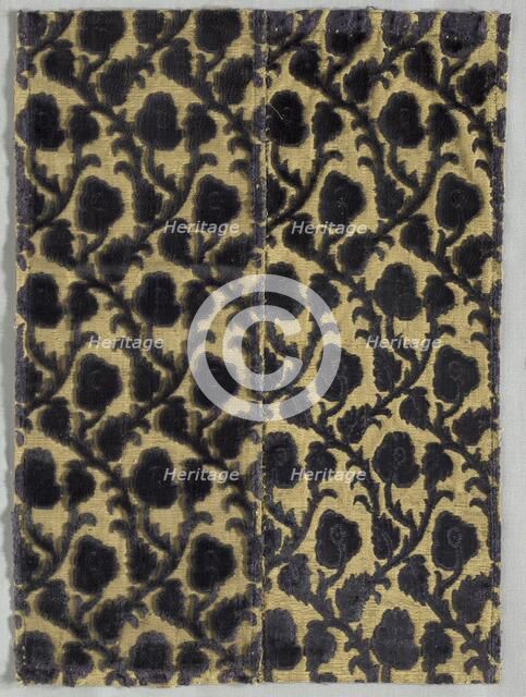 Brocade Textile, 1600s. Creator: Unknown.