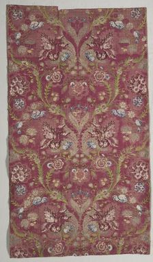 Brocade Textile, 18th century. Creator: Unknown