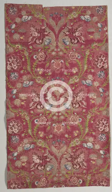 Brocade Textile, 18th century. Creator: Unknown.