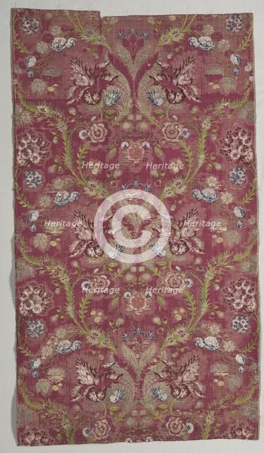 Brocade Textile, 18th century. Creator: Unknown.