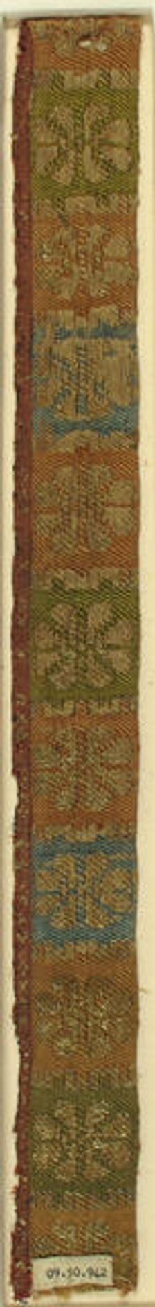 Brocade Textile, German, 15th century. Creator: Unknown