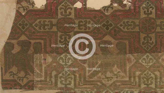 Brocade Textile, Italian, 13th century. Creator: Unknown.