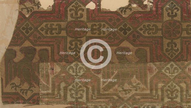 Brocade Textile, Italian, 13th century. Creator: Unknown.