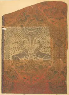 Brocade Textile, Italian, 14th century. Creator: Unknown