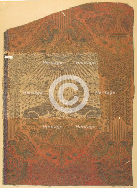 Brocade Textile, Italian, 14th century. Creator: Unknown.