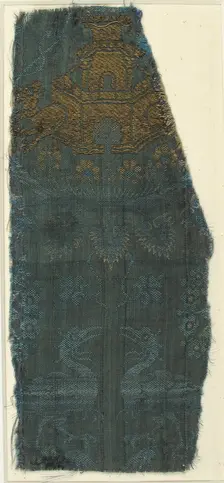 Brocade Textile, Italian, 14th century. Creator: Unknown
