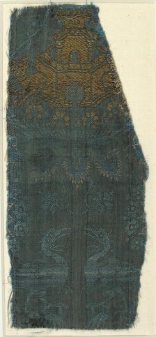 Brocade Textile, Italian, 14th century. Creator: Unknown