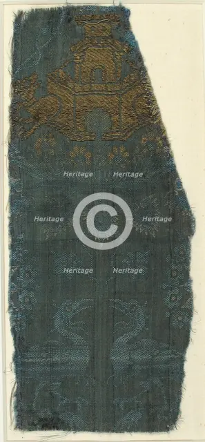 Brocade Textile, Italian, 14th century. Creator: Unknown.