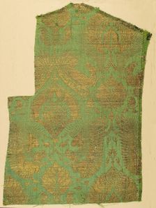 Brocade Textile, Italian, ca. 1350-1400. Creator: Unknown