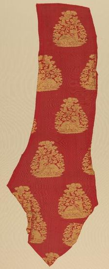 Brocade with Djeiran Gazing at the Moon, 1115 - 1234. Creator: Unknown