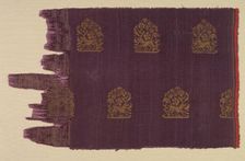 Brocade with Hares, 13th to mid 14th Century. Creator: Unknown