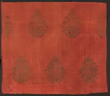 Brocade with Lotus Flowers, 1200s-mid 1300s. Creator: Unknown