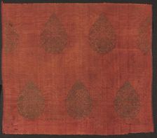 Brocade with Lotus Flowers, 1200s-mid 1300s. Creator: Unknown