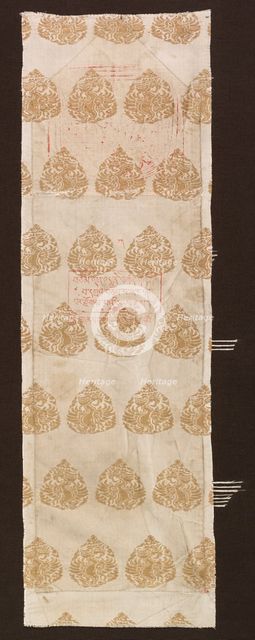 Brocade with Phoenixes, 1100s-1200s. Creator: Unknown.