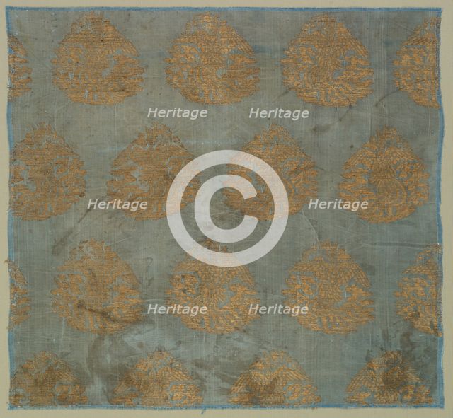 Brocade with Soaring Phoenixes among Clouds , 1100s-1200s. Creator: Unknown.