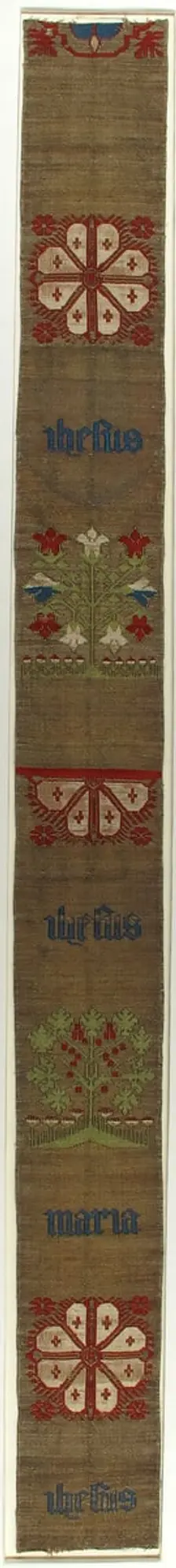 Brocade Band, German, 15th century. Creator: Unknown