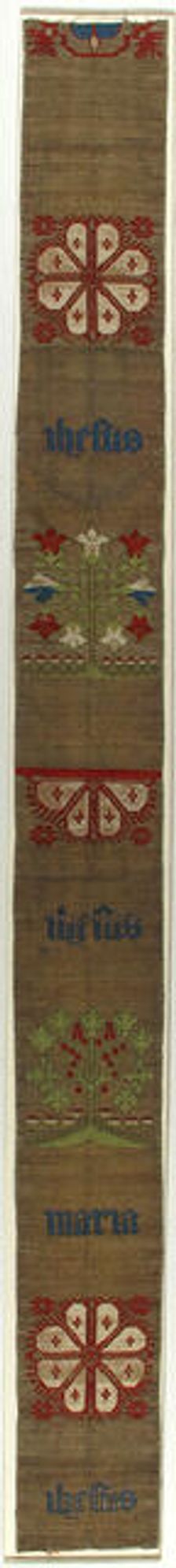 Brocade Band, German, 15th century. Creator: Unknown